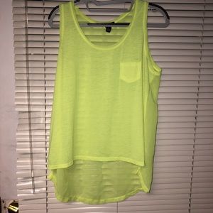 neon yellow high low top
